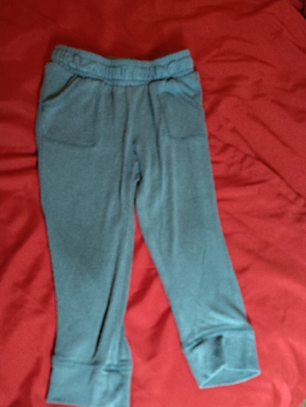 6 Piece Lot-Toddler Cartoon Farm Pajama Set, Minnie Pj's, Teal Sweats, 2 Legging - Picture 5 of 7